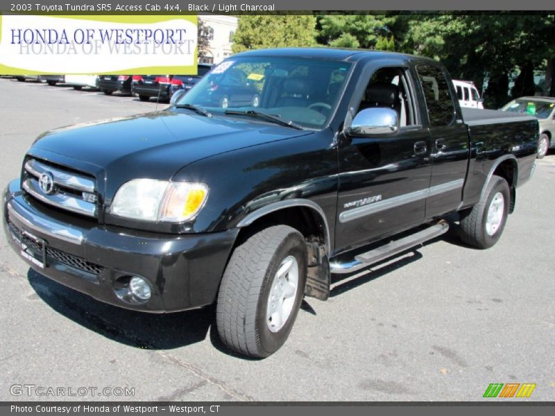 Black / Light Charcoal 2003 Toyota Tundra SR5 Access Cab 4x4