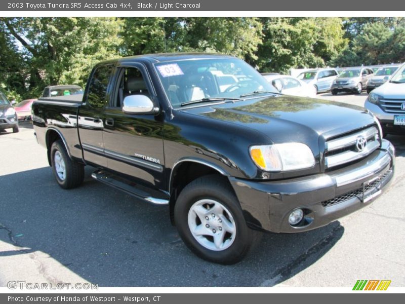 Black / Light Charcoal 2003 Toyota Tundra SR5 Access Cab 4x4