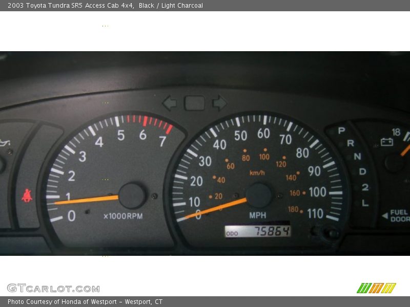 Black / Light Charcoal 2003 Toyota Tundra SR5 Access Cab 4x4