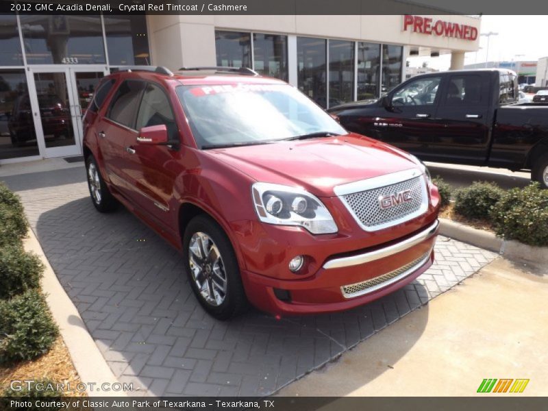 Crystal Red Tintcoat / Cashmere 2012 GMC Acadia Denali