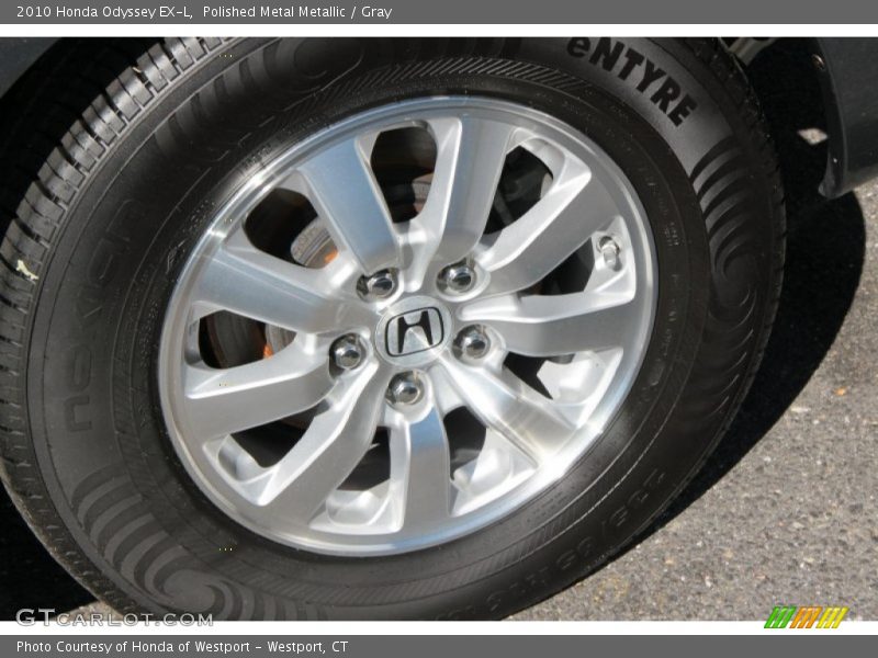 Polished Metal Metallic / Gray 2010 Honda Odyssey EX-L