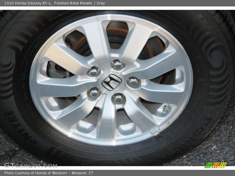 Polished Metal Metallic / Gray 2010 Honda Odyssey EX-L