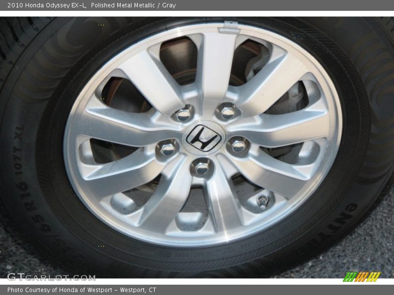 Polished Metal Metallic / Gray 2010 Honda Odyssey EX-L