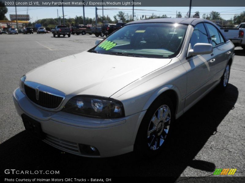 Ivory Parchment Metallic / Espresso/Medium Light Stone 2003 Lincoln LS V8