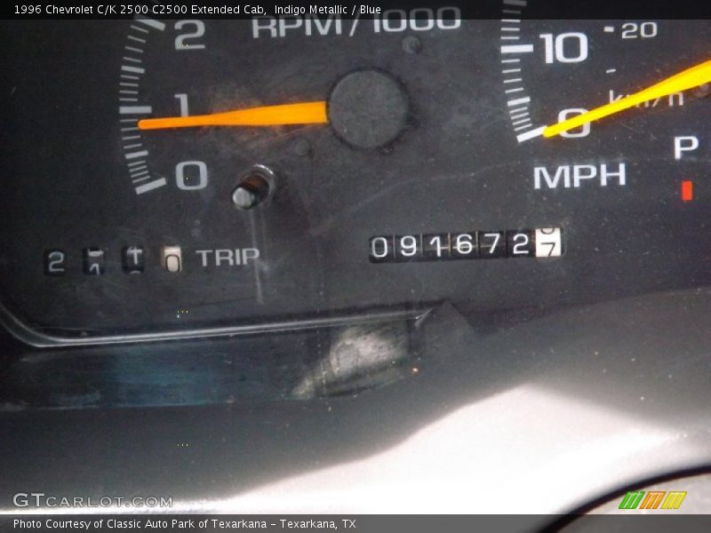 Indigo Metallic / Blue 1996 Chevrolet C/K 2500 C2500 Extended Cab
