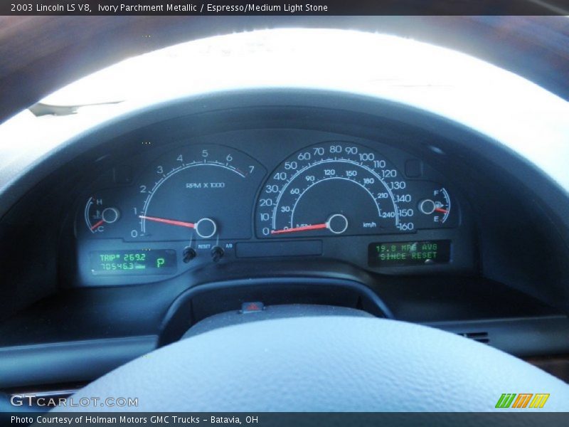 Ivory Parchment Metallic / Espresso/Medium Light Stone 2003 Lincoln LS V8