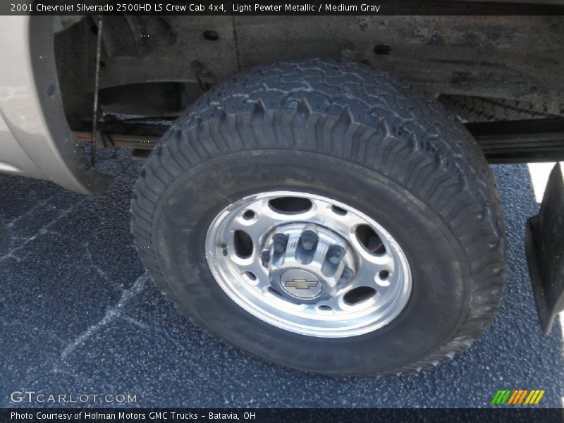 Light Pewter Metallic / Medium Gray 2001 Chevrolet Silverado 2500HD LS Crew Cab 4x4