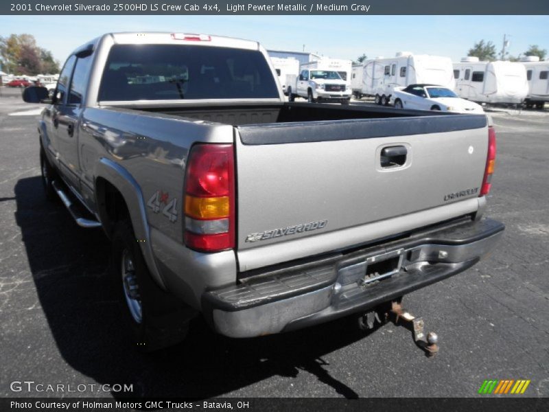 Light Pewter Metallic / Medium Gray 2001 Chevrolet Silverado 2500HD LS Crew Cab 4x4