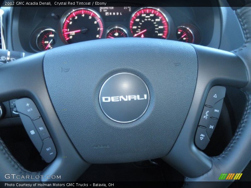 Crystal Red Tintcoat / Ebony 2012 GMC Acadia Denali