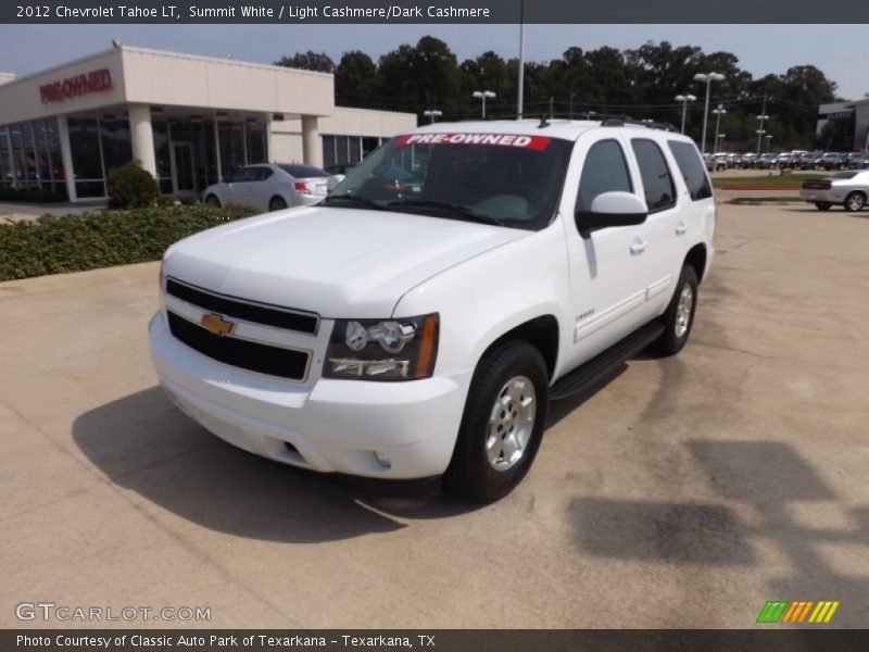 Summit White / Light Cashmere/Dark Cashmere 2012 Chevrolet Tahoe LT