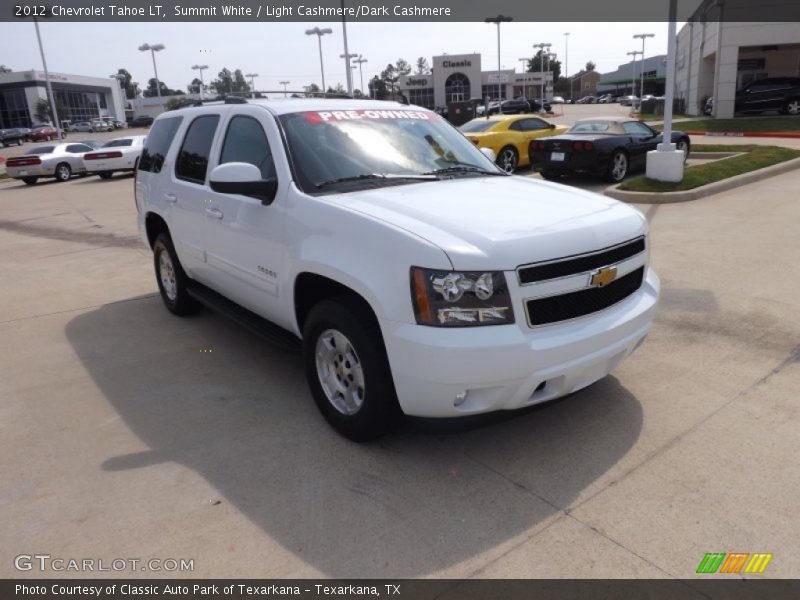 Summit White / Light Cashmere/Dark Cashmere 2012 Chevrolet Tahoe LT