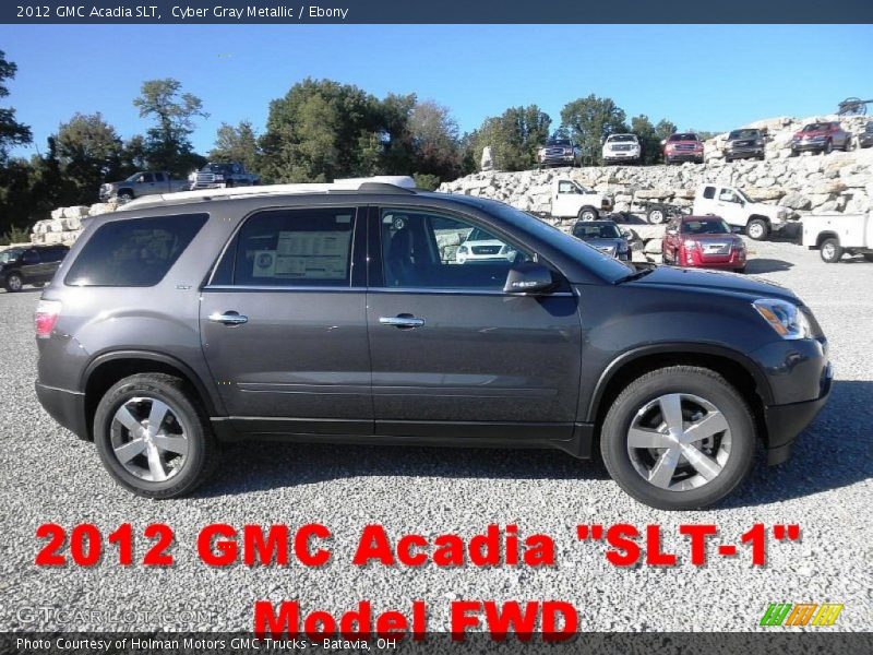 Cyber Gray Metallic / Ebony 2012 GMC Acadia SLT