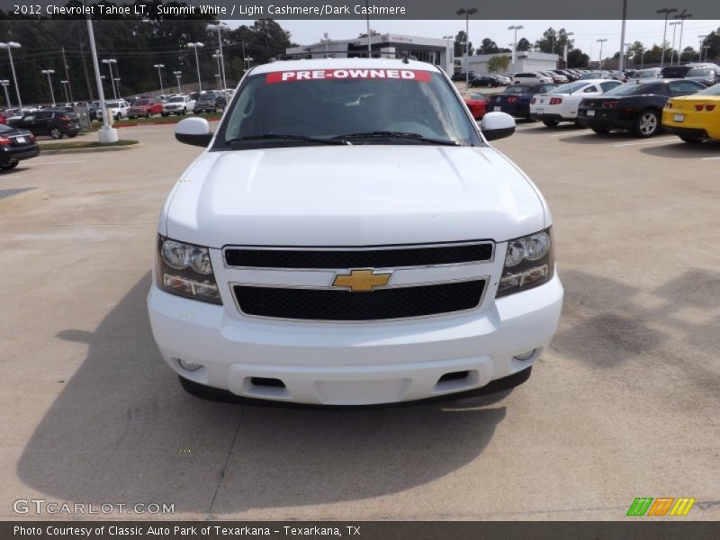 Summit White / Light Cashmere/Dark Cashmere 2012 Chevrolet Tahoe LT