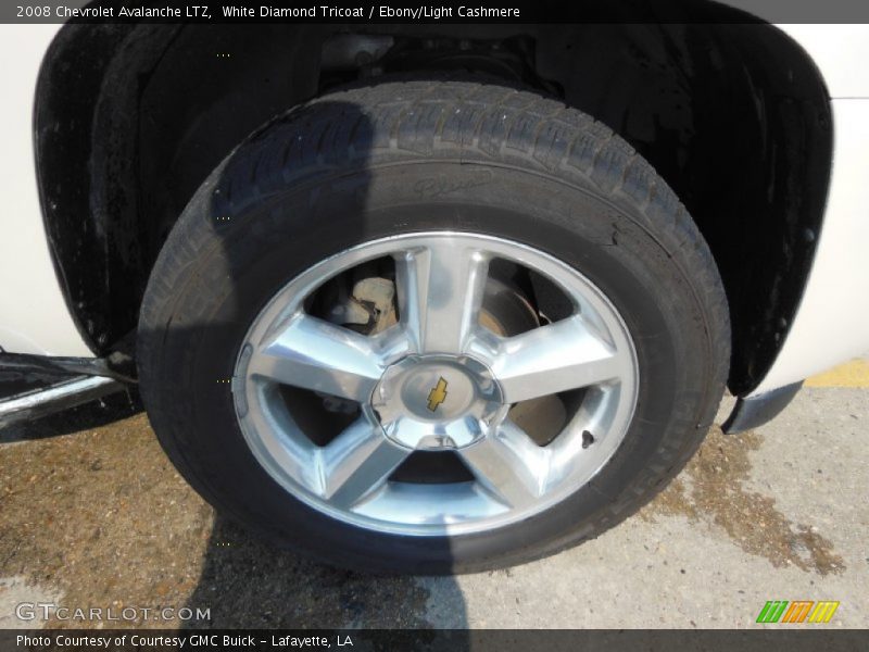 White Diamond Tricoat / Ebony/Light Cashmere 2008 Chevrolet Avalanche LTZ