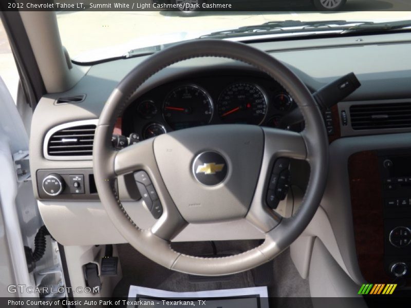 Summit White / Light Cashmere/Dark Cashmere 2012 Chevrolet Tahoe LT