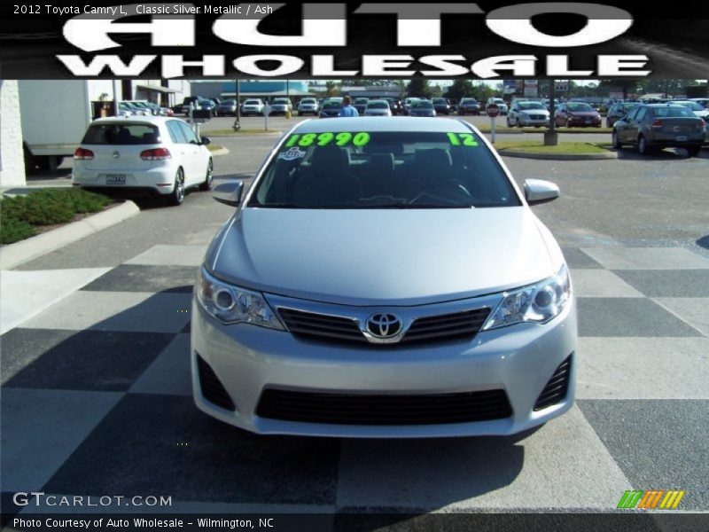 Classic Silver Metallic / Ash 2012 Toyota Camry L
