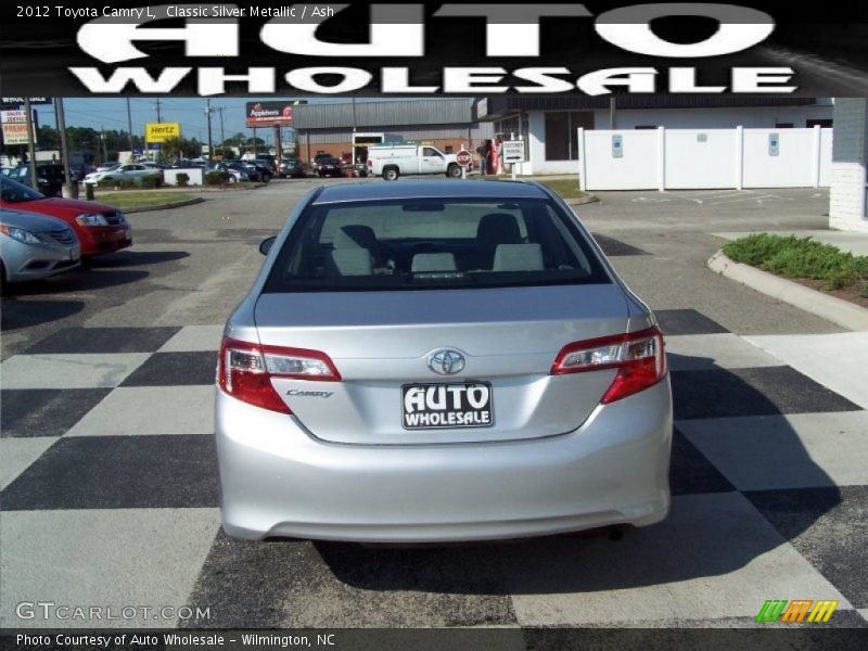 Classic Silver Metallic / Ash 2012 Toyota Camry L