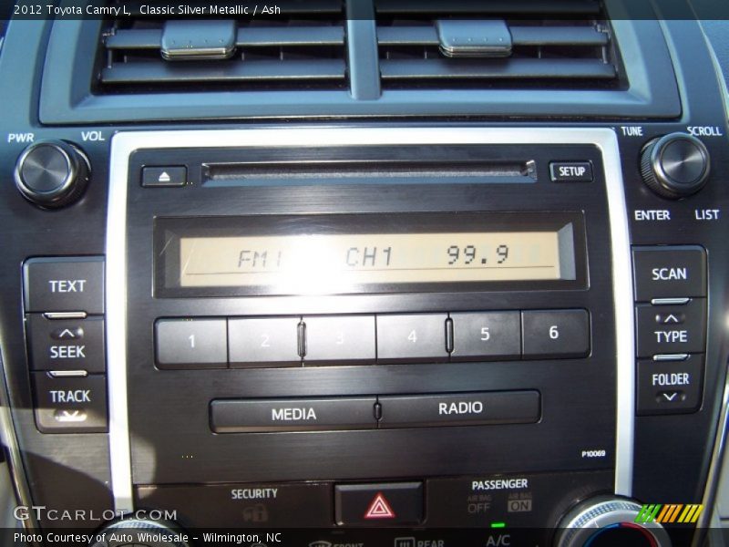 Classic Silver Metallic / Ash 2012 Toyota Camry L