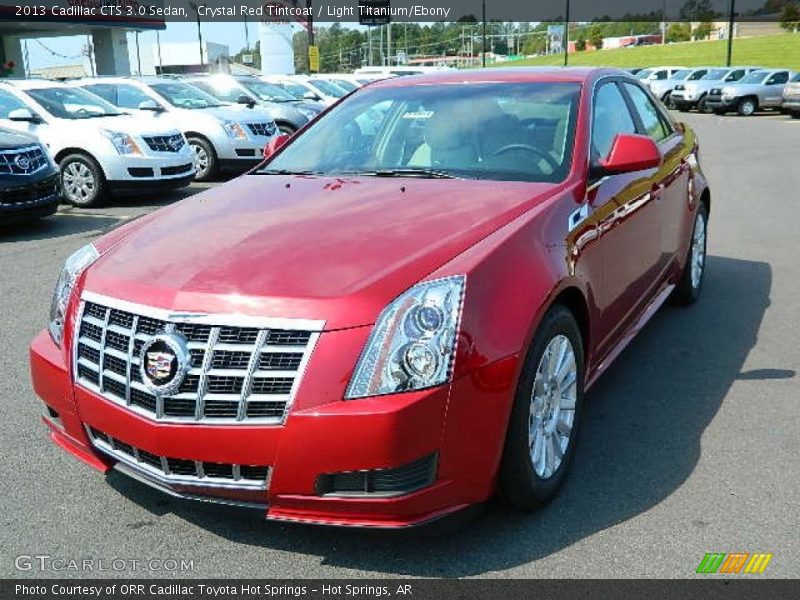 Crystal Red Tintcoat / Light Titanium/Ebony 2013 Cadillac CTS 3.0 Sedan