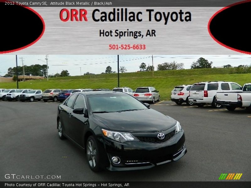 Attitude Black Metallic / Black/Ash 2012 Toyota Camry SE