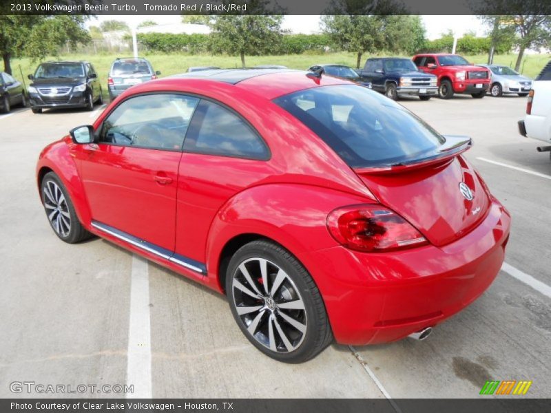 Tornado Red / Black/Red 2013 Volkswagen Beetle Turbo