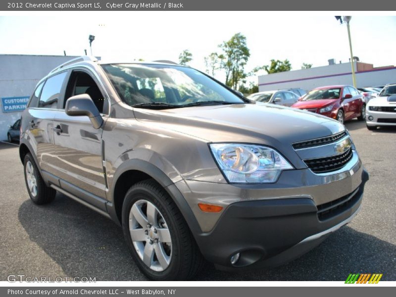 Cyber Gray Metallic / Black 2012 Chevrolet Captiva Sport LS