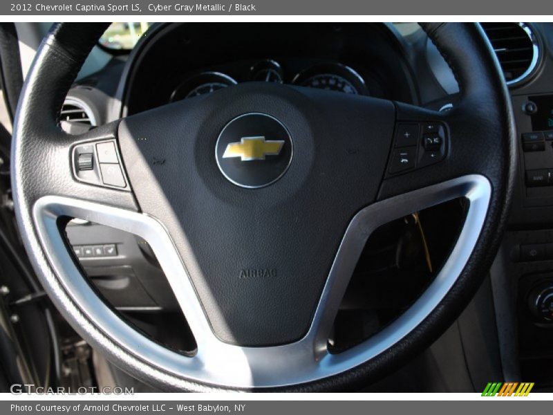 Cyber Gray Metallic / Black 2012 Chevrolet Captiva Sport LS