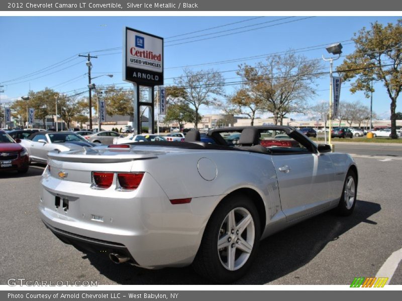 Silver Ice Metallic / Black 2012 Chevrolet Camaro LT Convertible