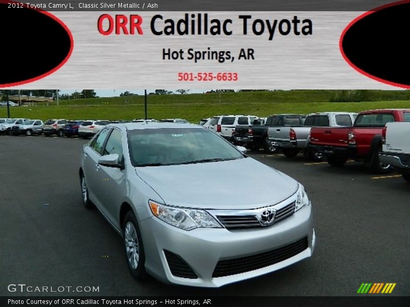 Classic Silver Metallic / Ash 2012 Toyota Camry L