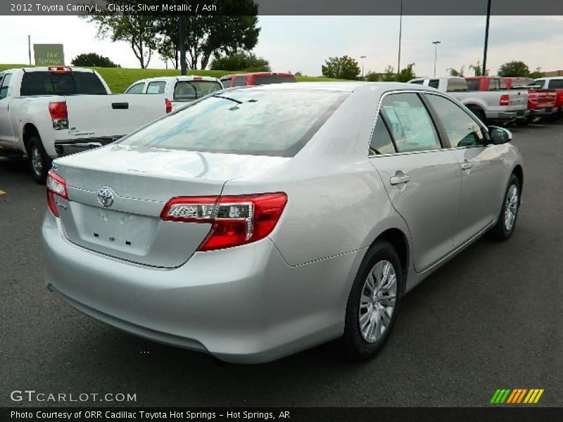 Classic Silver Metallic / Ash 2012 Toyota Camry L