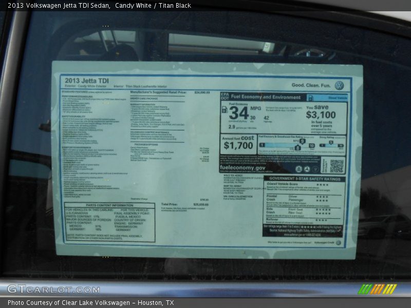 Candy White / Titan Black 2013 Volkswagen Jetta TDI Sedan