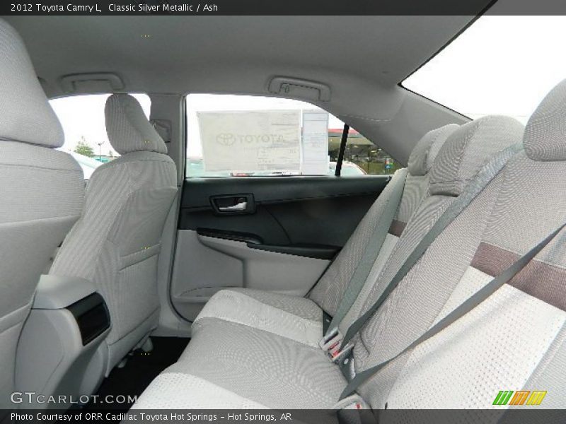 Classic Silver Metallic / Ash 2012 Toyota Camry L