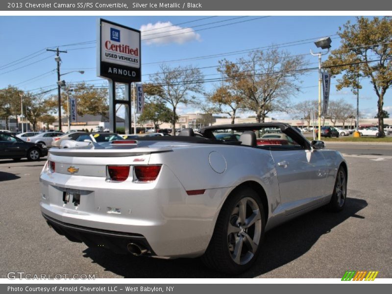 Silver Ice Metallic / Black 2013 Chevrolet Camaro SS/RS Convertible