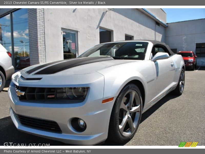 Silver Ice Metallic / Black 2013 Chevrolet Camaro SS/RS Convertible