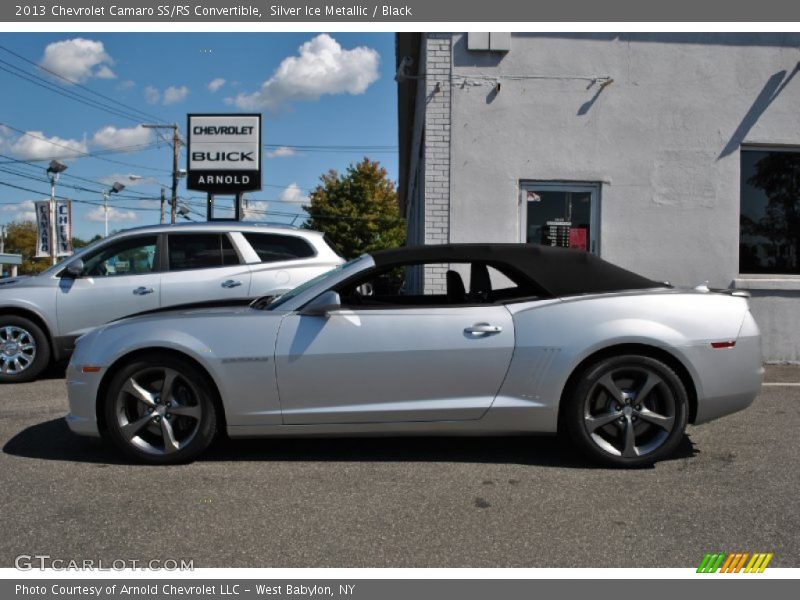 Silver Ice Metallic / Black 2013 Chevrolet Camaro SS/RS Convertible