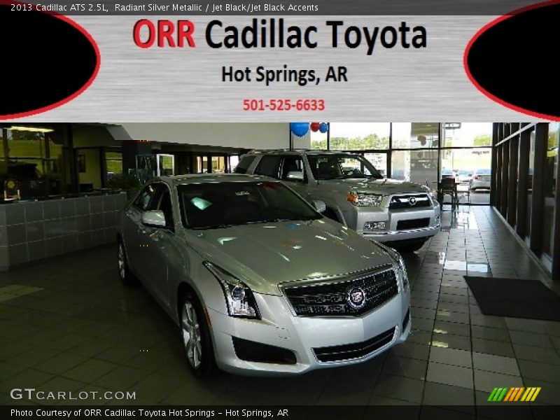 Radiant Silver Metallic / Jet Black/Jet Black Accents 2013 Cadillac ATS 2.5L