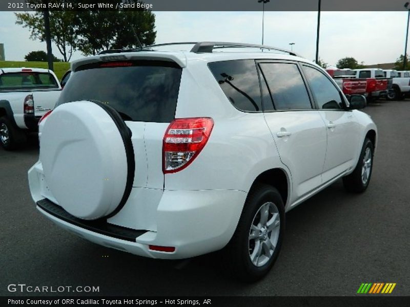 Super White / Sand Beige 2012 Toyota RAV4 I4