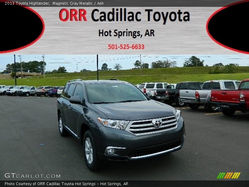 Magnetic Gray Metallic / Ash 2013 Toyota Highlander