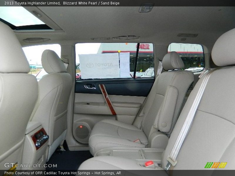 Blizzard White Pearl / Sand Beige 2013 Toyota Highlander Limited