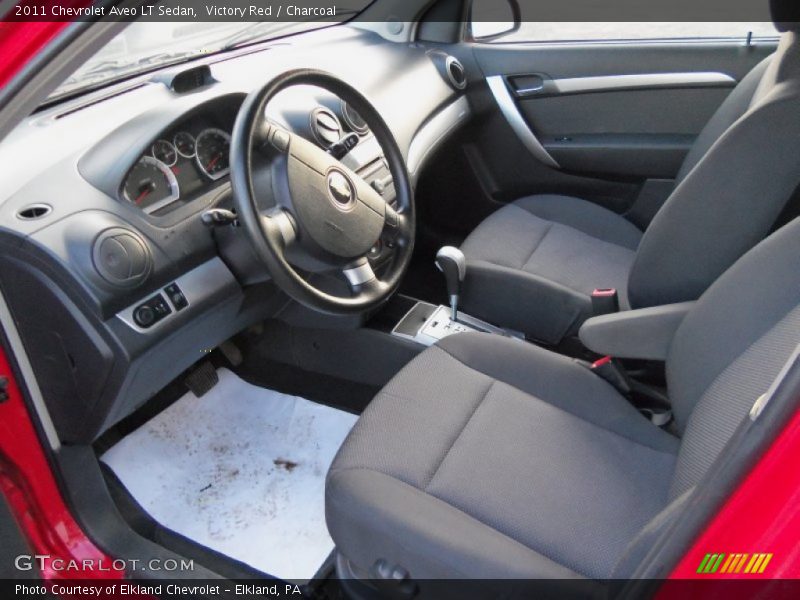 Victory Red / Charcoal 2011 Chevrolet Aveo LT Sedan