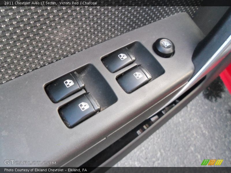 Victory Red / Charcoal 2011 Chevrolet Aveo LT Sedan