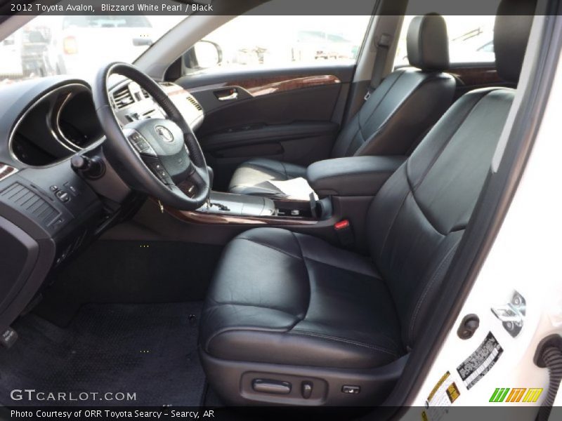 Blizzard White Pearl / Black 2012 Toyota Avalon