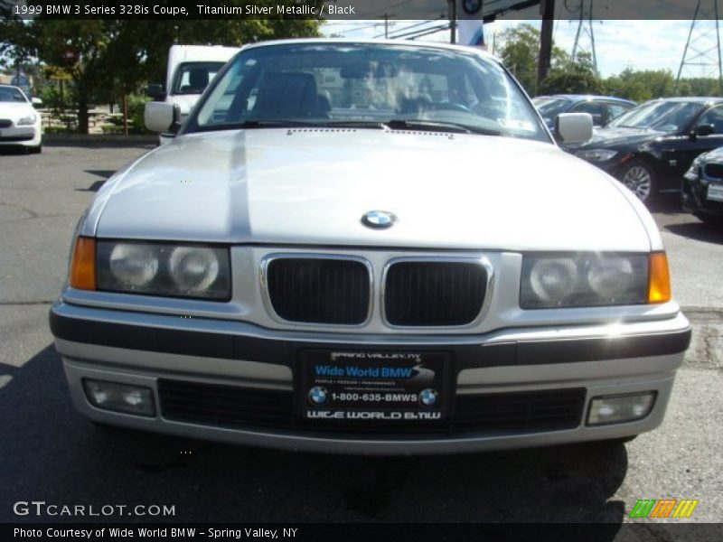 Titanium Silver Metallic / Black 1999 BMW 3 Series 328is Coupe