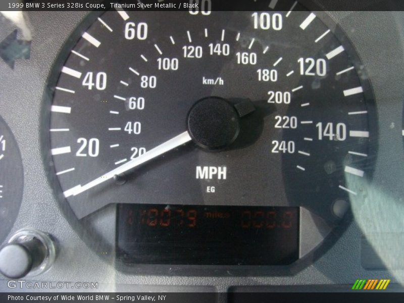 Titanium Silver Metallic / Black 1999 BMW 3 Series 328is Coupe