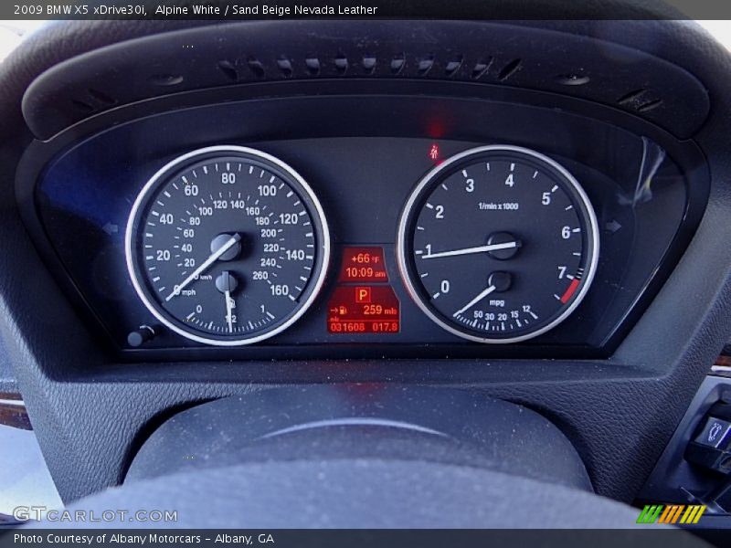 Alpine White / Sand Beige Nevada Leather 2009 BMW X5 xDrive30i
