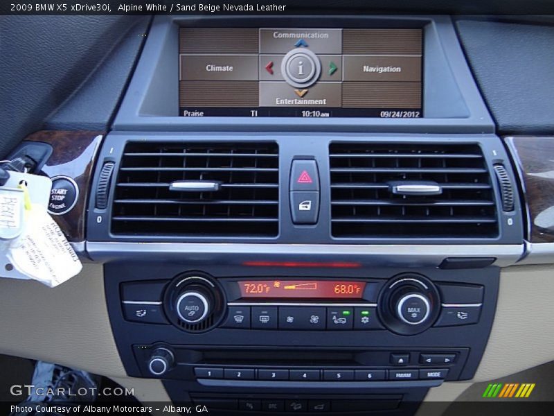 Alpine White / Sand Beige Nevada Leather 2009 BMW X5 xDrive30i