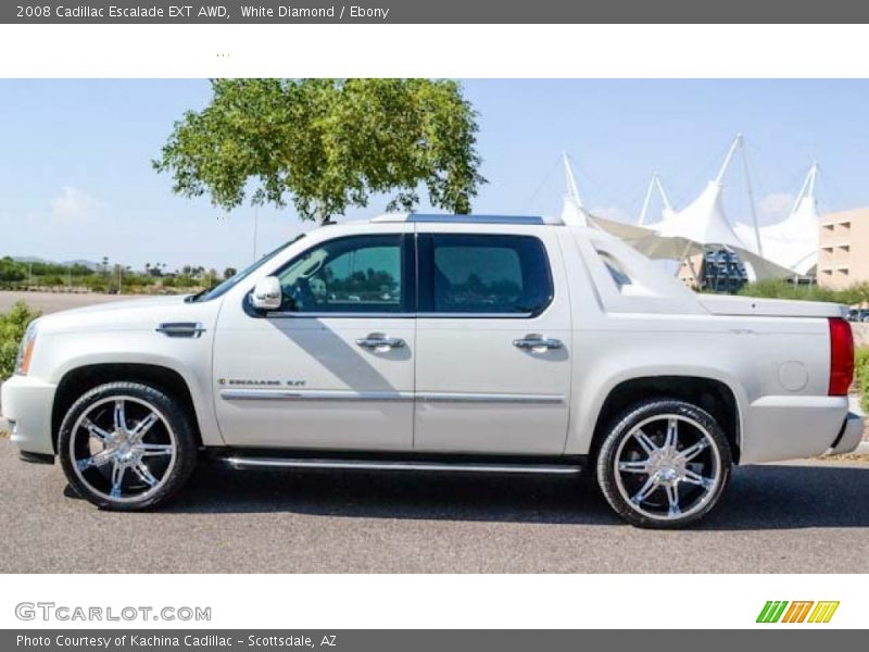 White Diamond / Ebony 2008 Cadillac Escalade EXT AWD