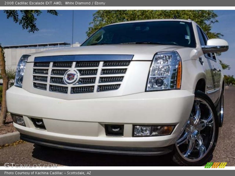 White Diamond / Ebony 2008 Cadillac Escalade EXT AWD