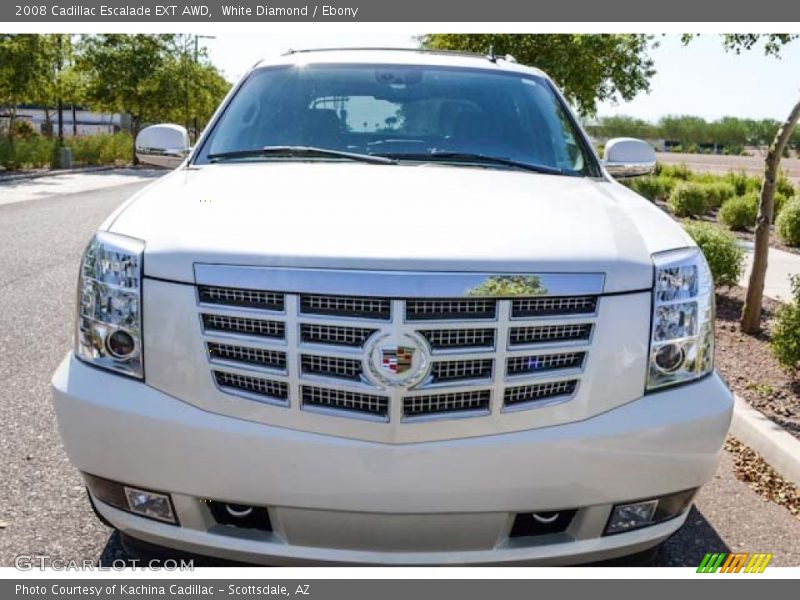 White Diamond / Ebony 2008 Cadillac Escalade EXT AWD
