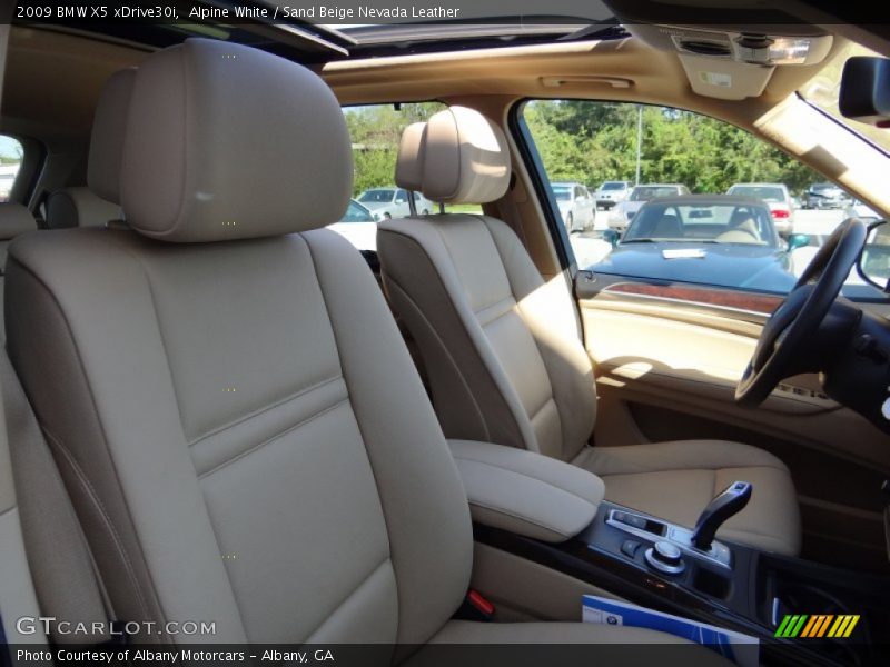 Alpine White / Sand Beige Nevada Leather 2009 BMW X5 xDrive30i